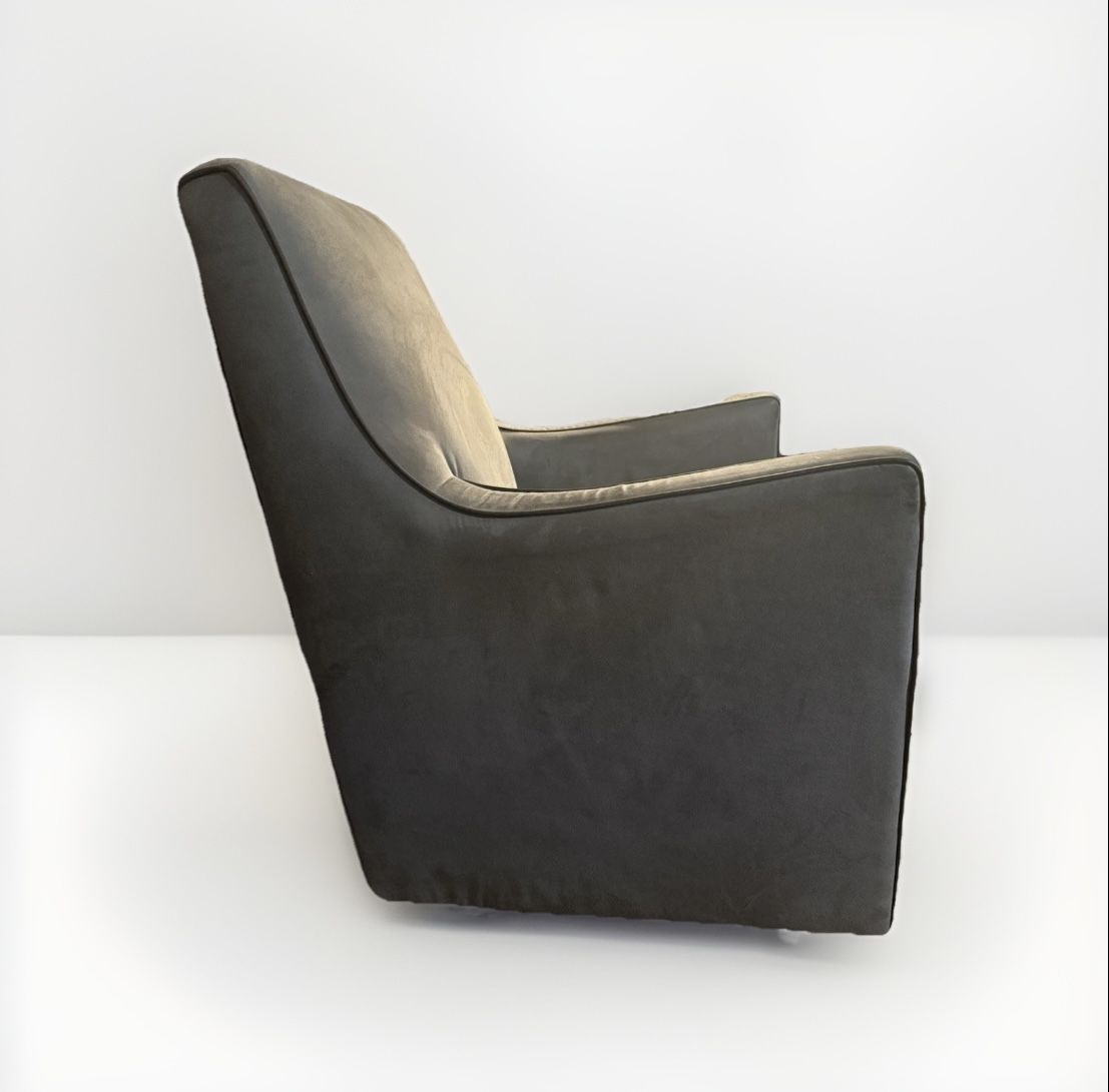 Monte Design Luca Modern Nursery Glider RockerChair Grey