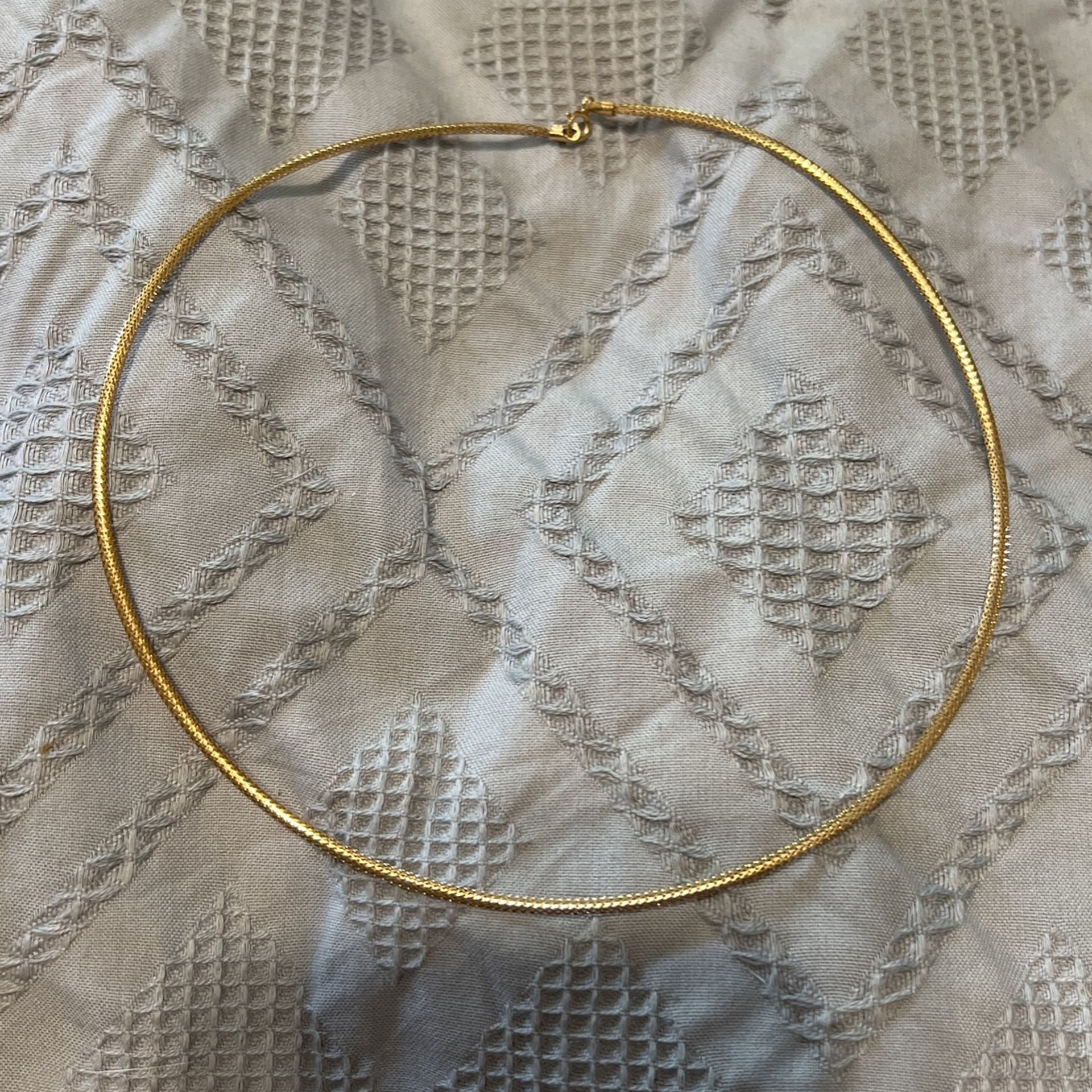 18k Flat Chain Real Gold