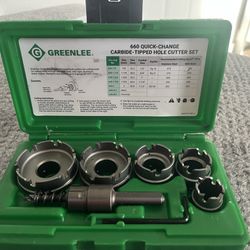 Greenlee 660 Carbide Hole Cutter Set