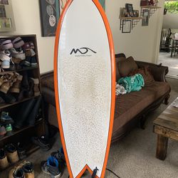5’8” Fish surfboard 