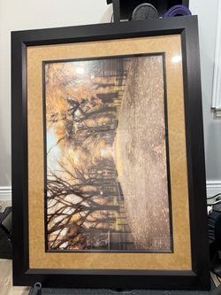 Framed Autumn Central Park Wall Art