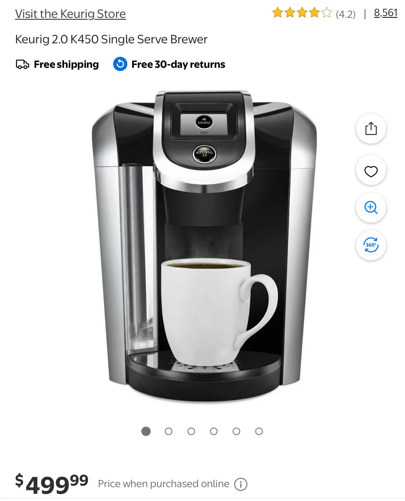Keurig 2.0 K450 Single Serve Brewer