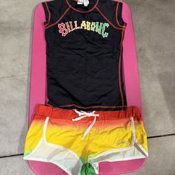 Billabong Rash Guard And Board Shorts 