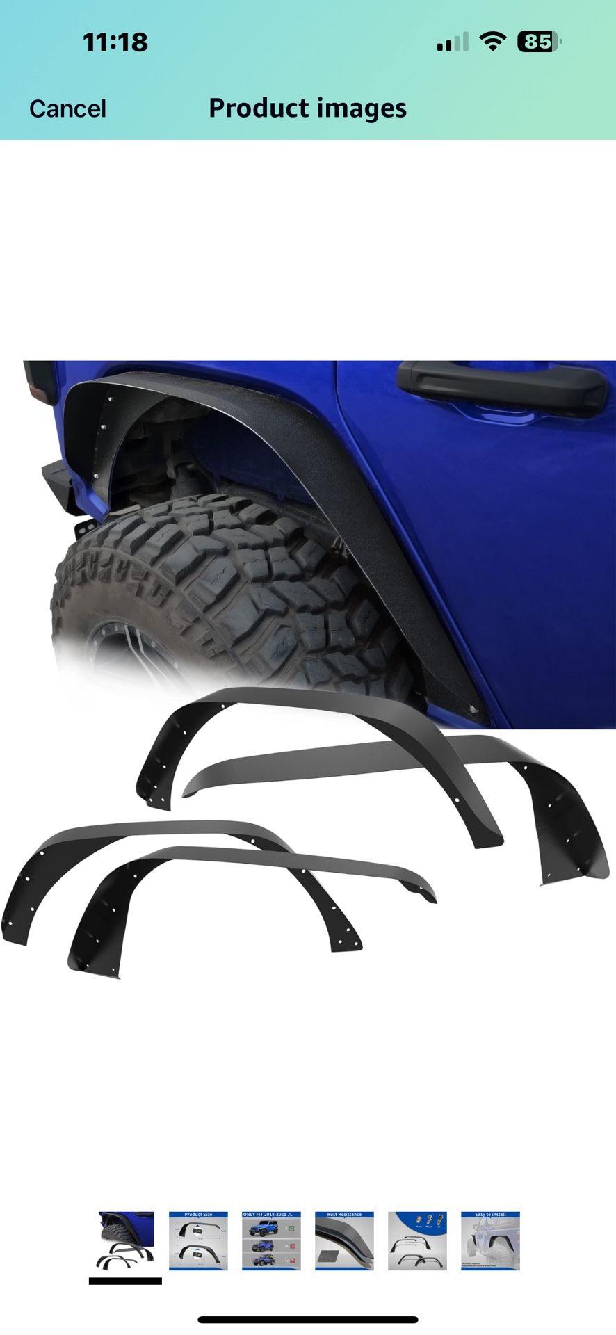 Jeep Wrangler Fender Flares 