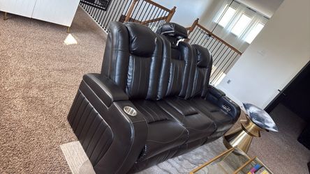 Leather Reclining Sectional - Ashley Furniture