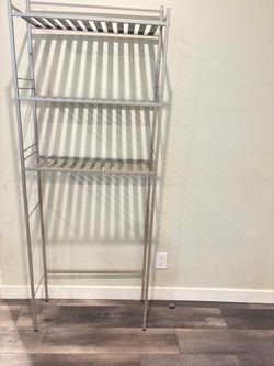 Over the toilet storage shelf
