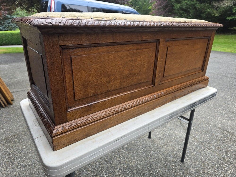 Antique Hope Chest Oak