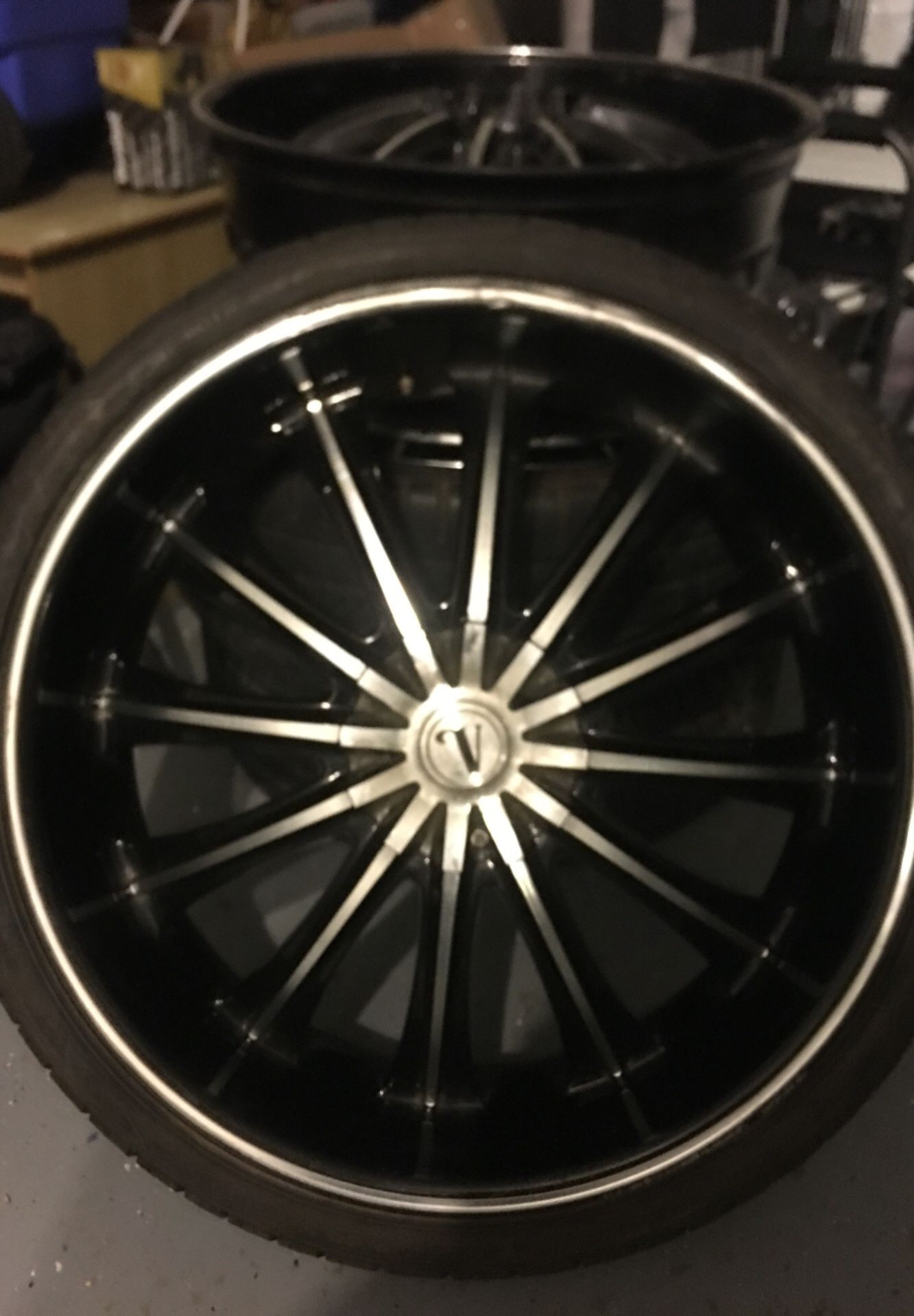 22 inch black Velocity rims complete set for Sale in Moreno Valley, CA ...