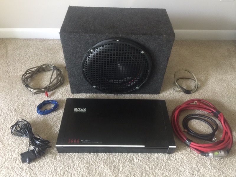 Subwoofer and amp 2,600 watts
