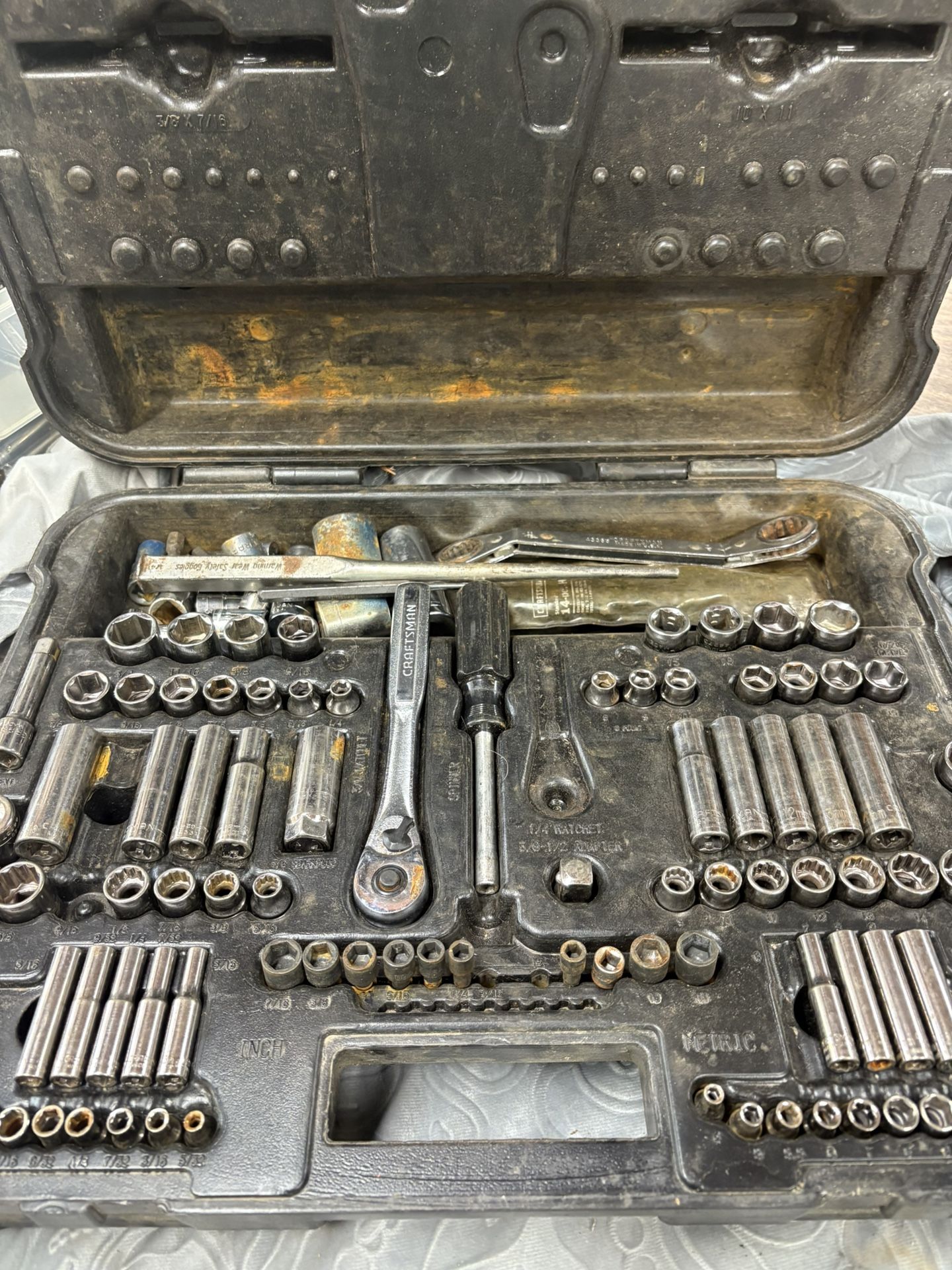BIG socket Set Collection w/misc Craftsman Tools Included