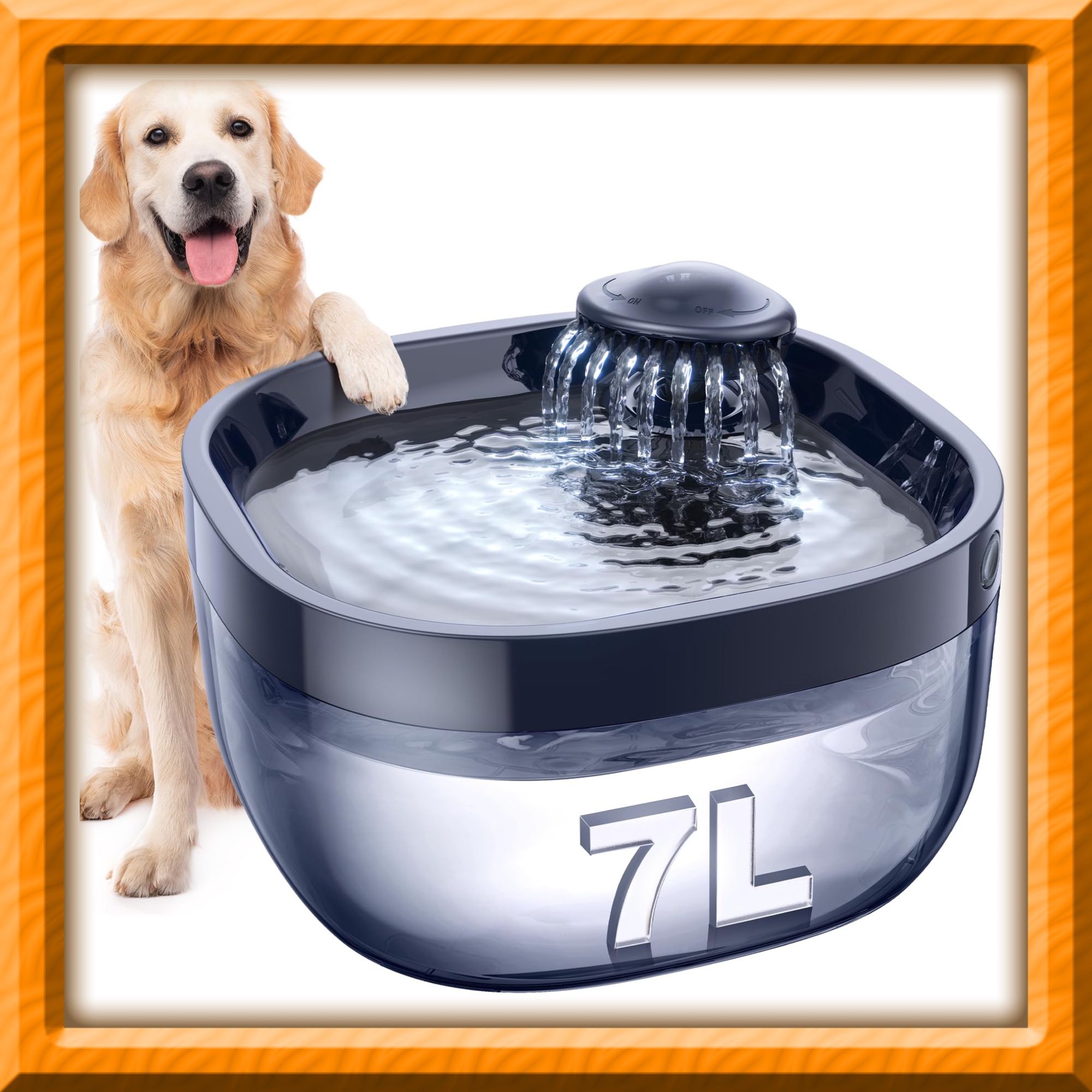FEELNEEDY 7L/1.8 GALLON DOG WATER FOUNTAIN(NEW)$20 