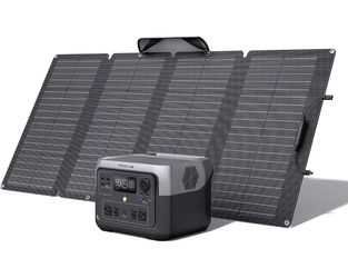 EcoFlow Solar Generator RIVER 2 Max 512Wh+160W solar panel Certified Refurbished