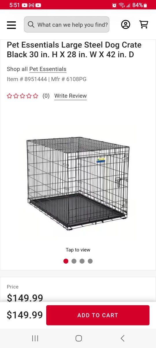 COLLAPSIBLE DOG CRATE//KENNEL