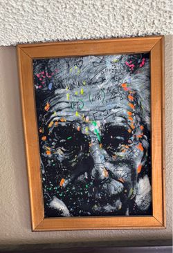 Albert Einstein fabric picture frame