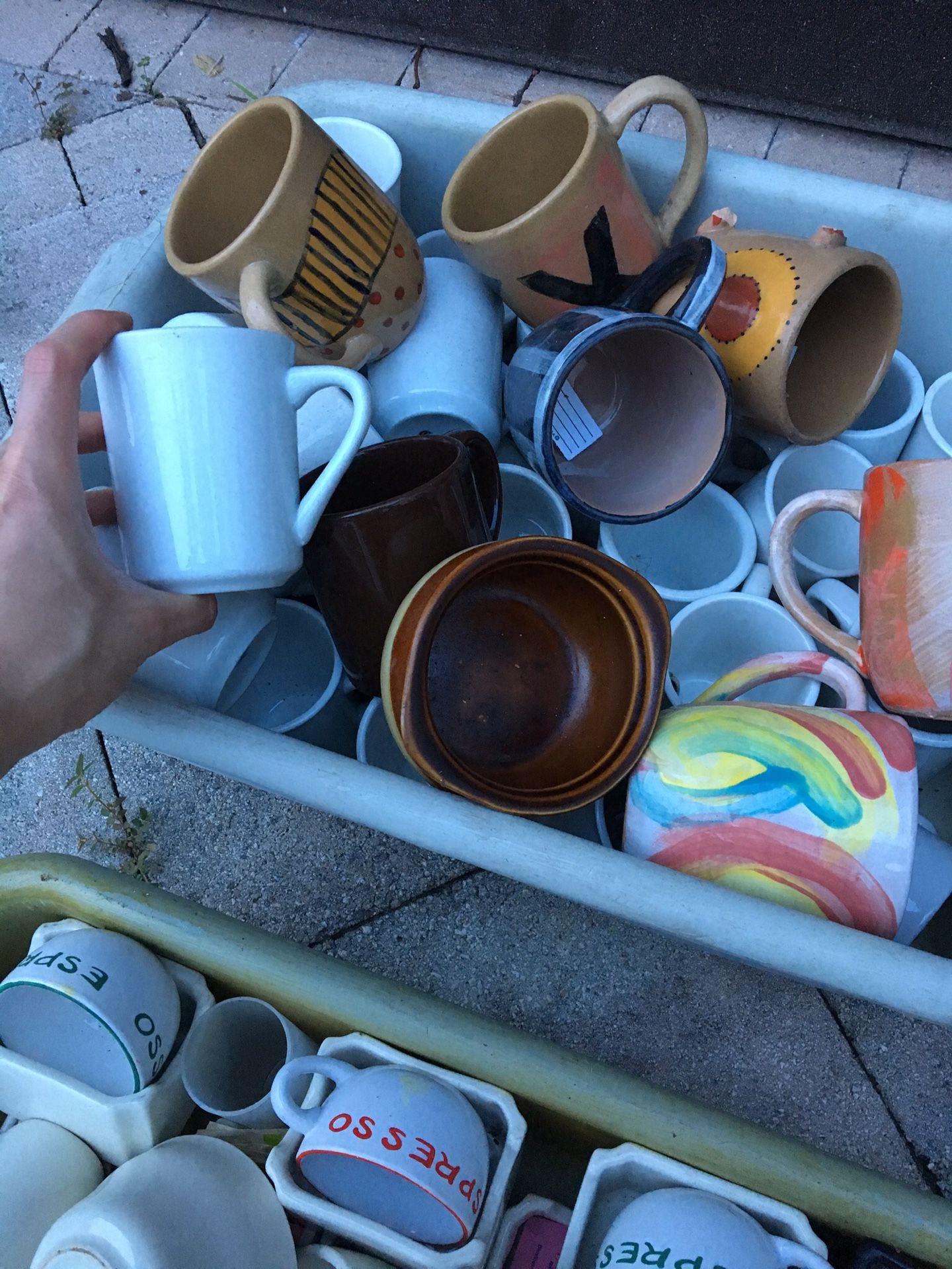 Several coffee mugs/tea mugs/espresso mugs/etc