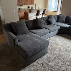 4 Piece Mocha Grey Sofa