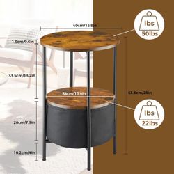 2 White Side/End Tables 