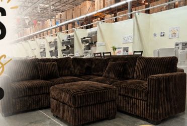 New L shape corduroy sofa