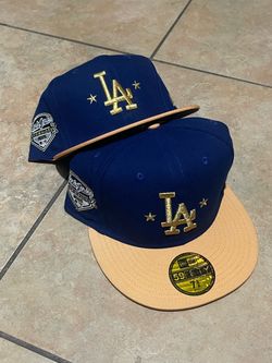 🔥🔥New Era 59FIFTY Fitted LA Dodgers World Series Champions Gold Accent Gorra