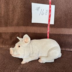 Statue Laying Pig By Classic Critters
