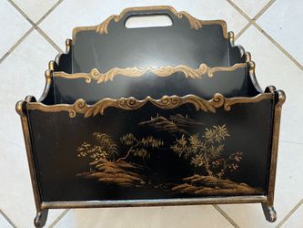 Beautiful Decorative Vintage Letter/Magazine Case. Appr14” By 14”