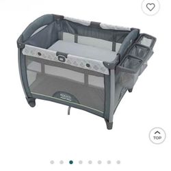 Graco Play Pen With Changing Pad Attachment And Dream On Me Mattress
