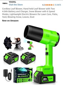 NEW POWERFUL CORDLESS LEAF BLOWER
