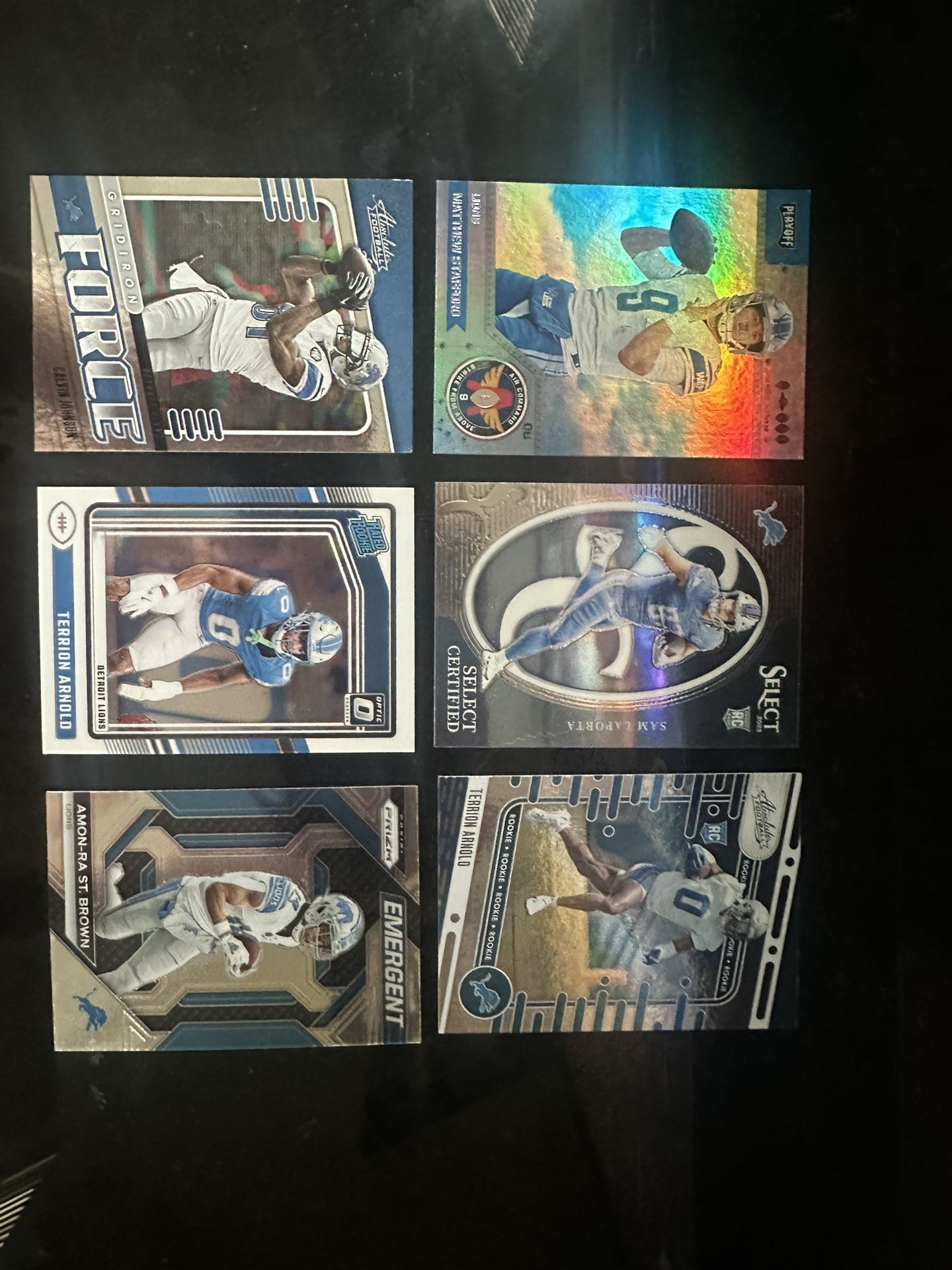 Detroit Lions Football Cards Lot