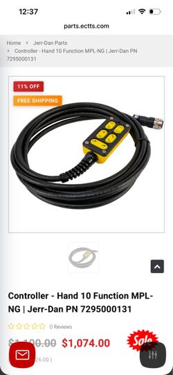 Jerr-Dan 10 Function Hand Controller MPL-NG