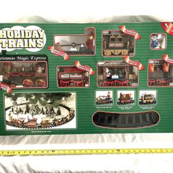 Vintage Never Opened New In The Box Holiday Train Set. Scale 1/16 