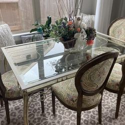 Glass Metal Table -FREE