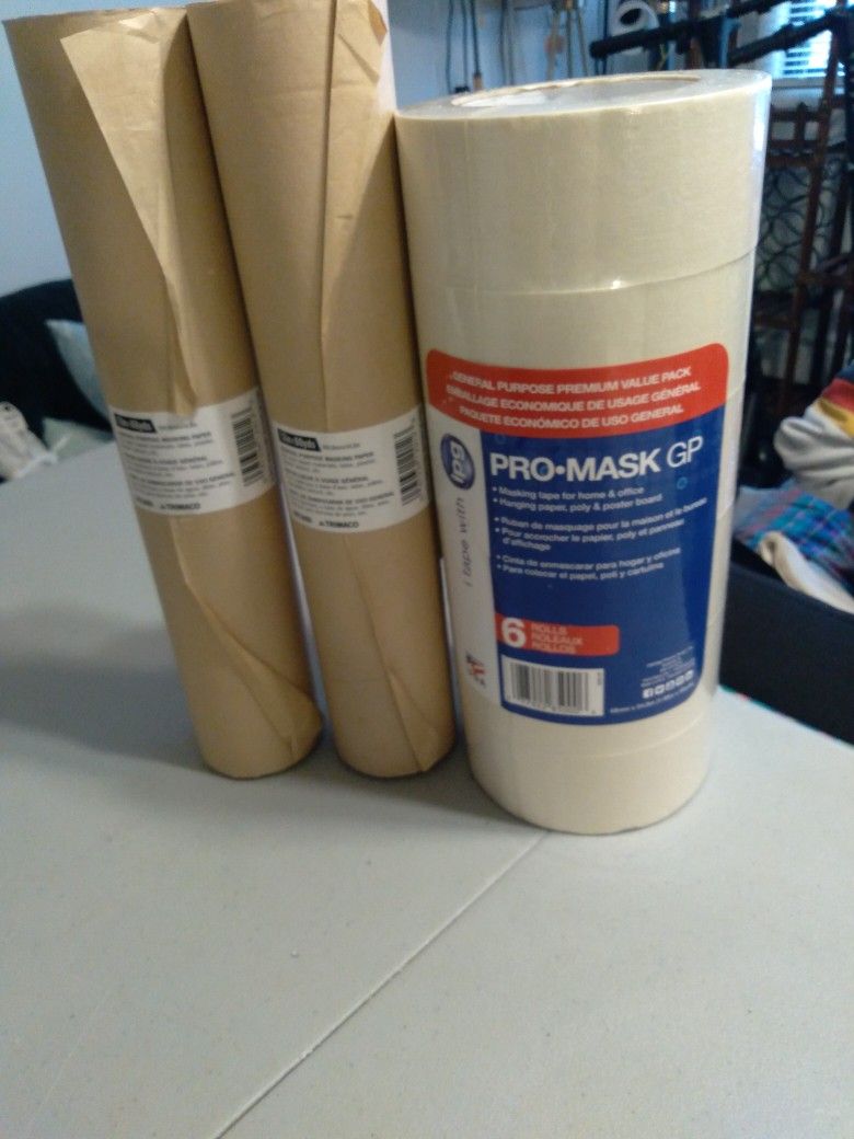 12 Inch Tape Paper 2 Inch Tape 6 Rolls