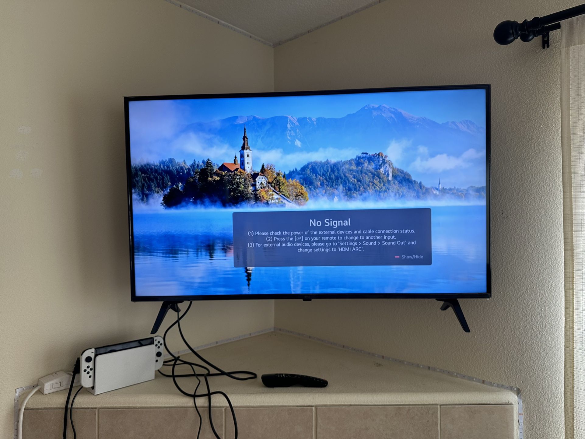 LG TV + Mount