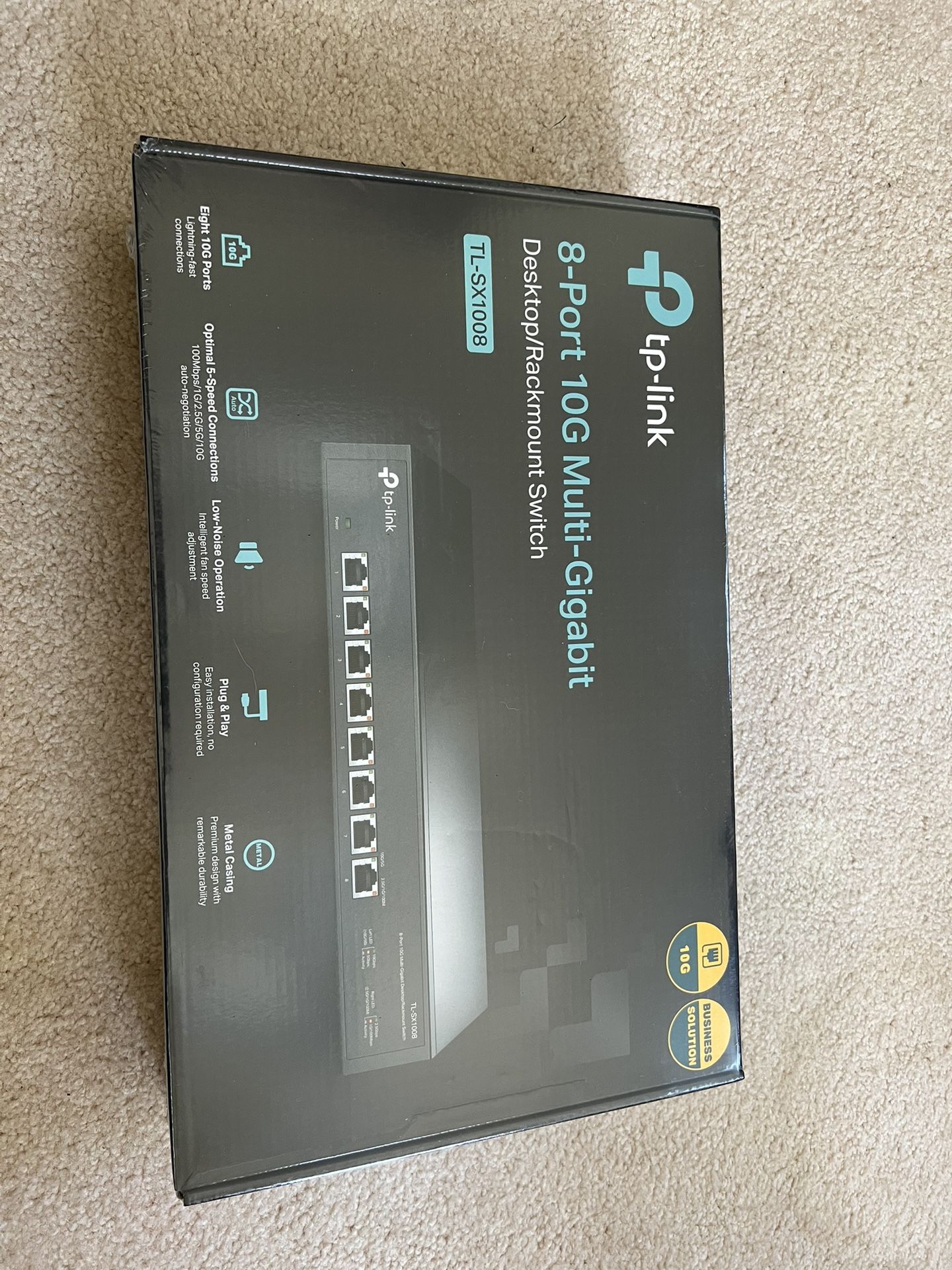 TP-Link TL-SX1008 8 Port 10G/Multi-Gig Ethernet Switch