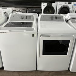 Ge Washer&dryer Large Capacity  60 day warranty/ Located at:📍5415 Carmack Rd Tampa Fl 33610📍