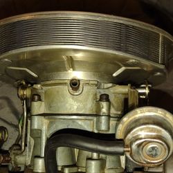 Rochester 2 Barrel Marine Carb & Flame Arrestor - Rebuilt