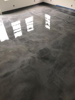Epoxy metallic ,polished or chips
