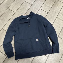Women’s Carhartt 1/4 Zip Sweatshirt Med 