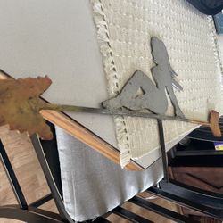 “Hot Stuff" 🔥❤️‍🔥🔥weather vane, handmade metal yard art  