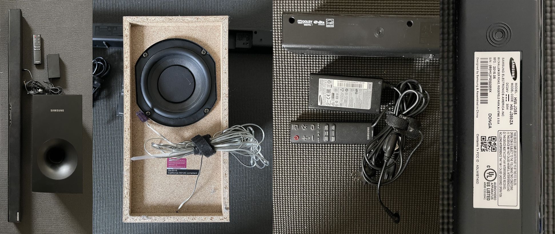 Samsung HW‑J355 Soundbar & Subwoofer (model code HW‑J355/ZA) & FREE Amazon Echo (3rd Gen)