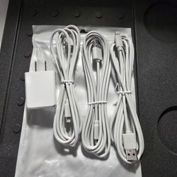 Iphone Charger USB Lighting With Wall Adapter 