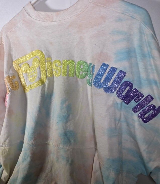 Disney World 2019 Candy Tie Dye Spirit Women's Jersey Shirt - Sz XXL.