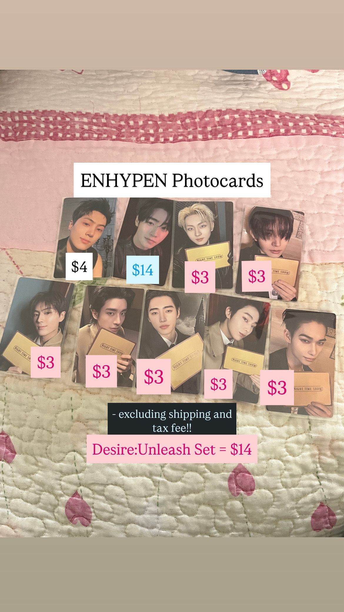 Enhypen Photocards