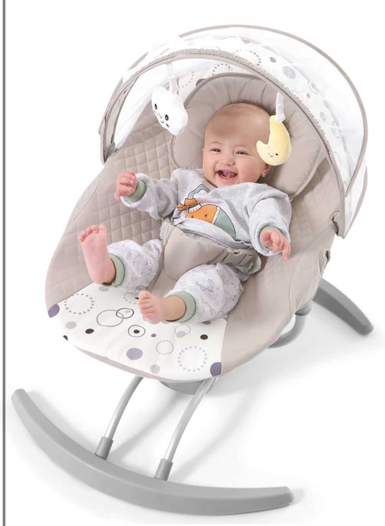 Brand New In Thr Box- Electric Baby Swing for Infants, Baby Rocker for Infants with 3 Speeds, 8 Lullabies, USB Cable & Battery Operated, Indoor & Outd