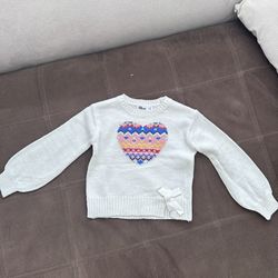 NEW!!! Epic Threads Toddler Girl Sweater w/ Heart, Size 4T