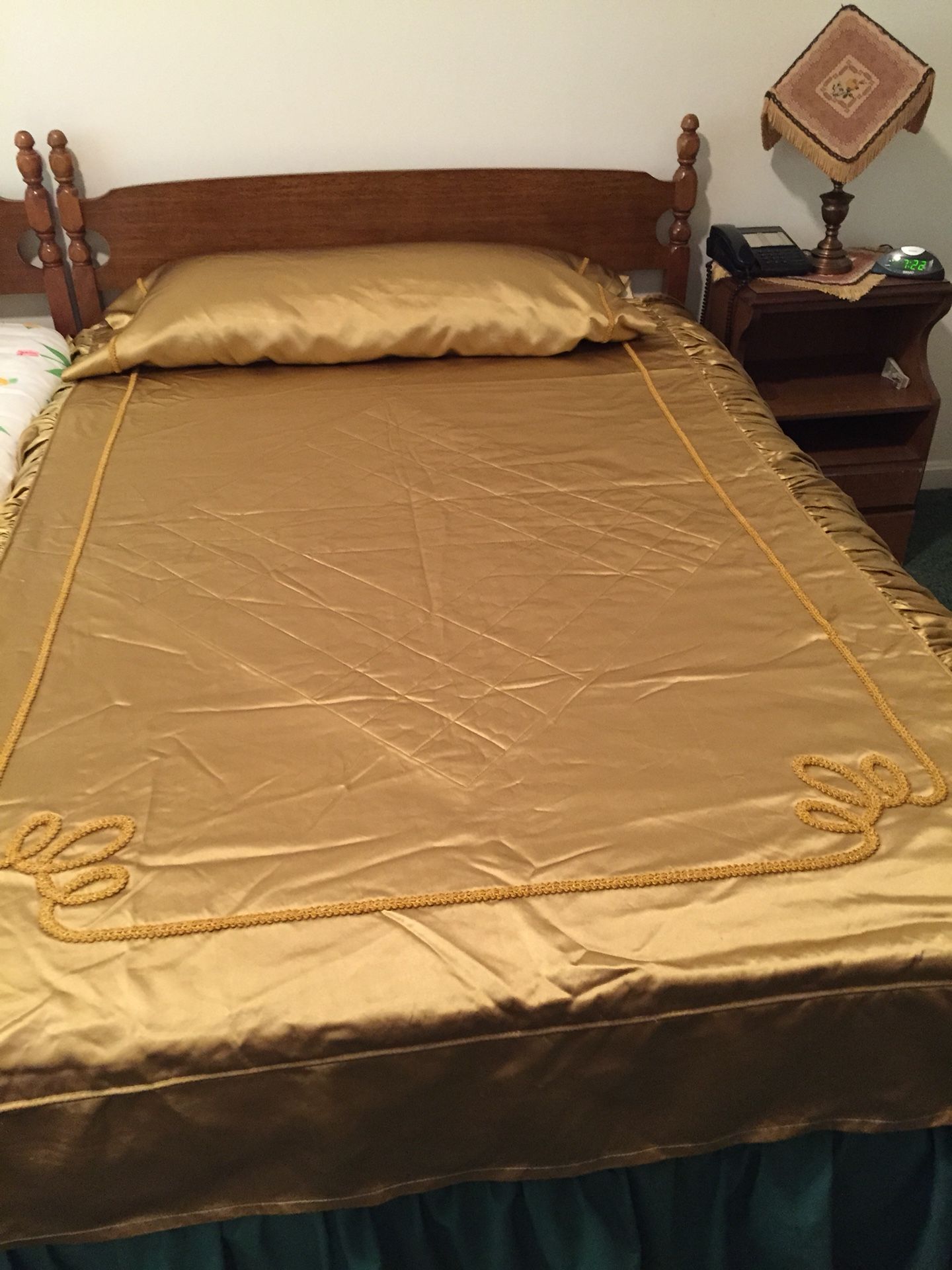 Custom Made Satin Decorative Bed Throws/Covers