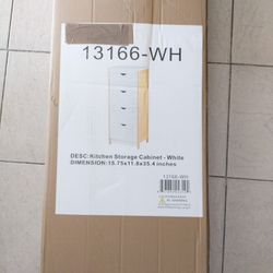 Brand new kitchen storage cabinet white