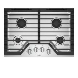 New Whirlpool Gas Cooktop  30” wide, 21” deep