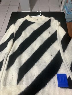 Off white striped sweater