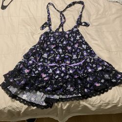 Kuromi Skirt Overalls 